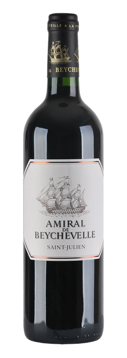 Ch&acirc;teau Beychevelle, Saint Julien AC Amiral de Beychevelle, beschadigd etiket  